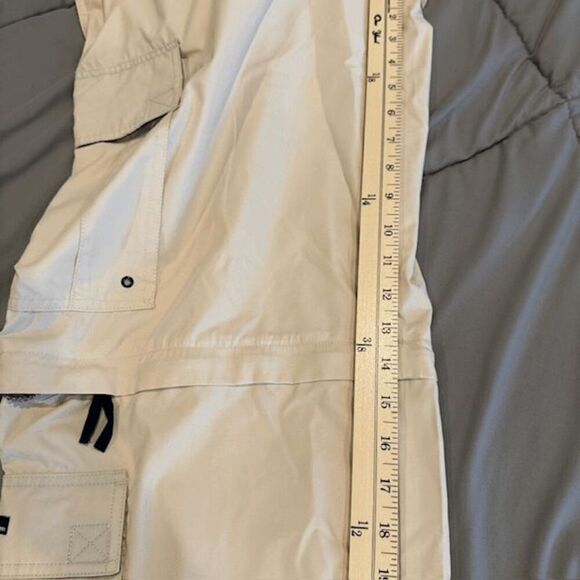PACO Vintage Y2K Convertible Cargo Pants / Shorts Beige Zip Off Size 36 x 34 - Picture 14 of 16